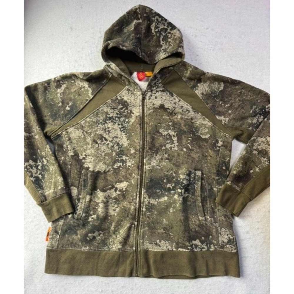 She Strata Camo Hunting Womens XXL 2XL Full Zip Long Sleeve Hoodie Sweatshirt